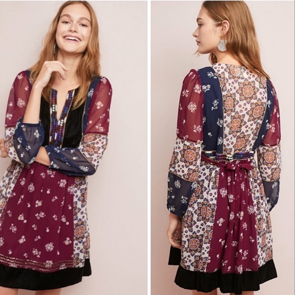 Maeve Multicolor Floral Midi Dress